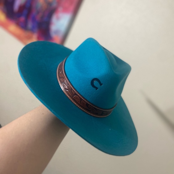 Charlie 1 Horse Turquoise Hat - Picture 1 of 4